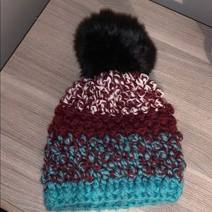 Kyi Kyi canada faux fur winter beanie